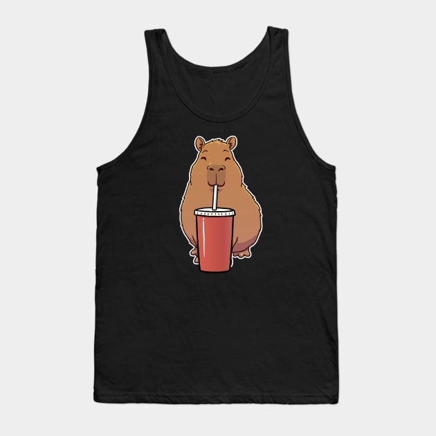 Capybara Soda Soft Drink Tank Top by capydays